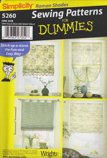 Simplicity Pattern 5260 Roman Shades Curtains On Popscreen